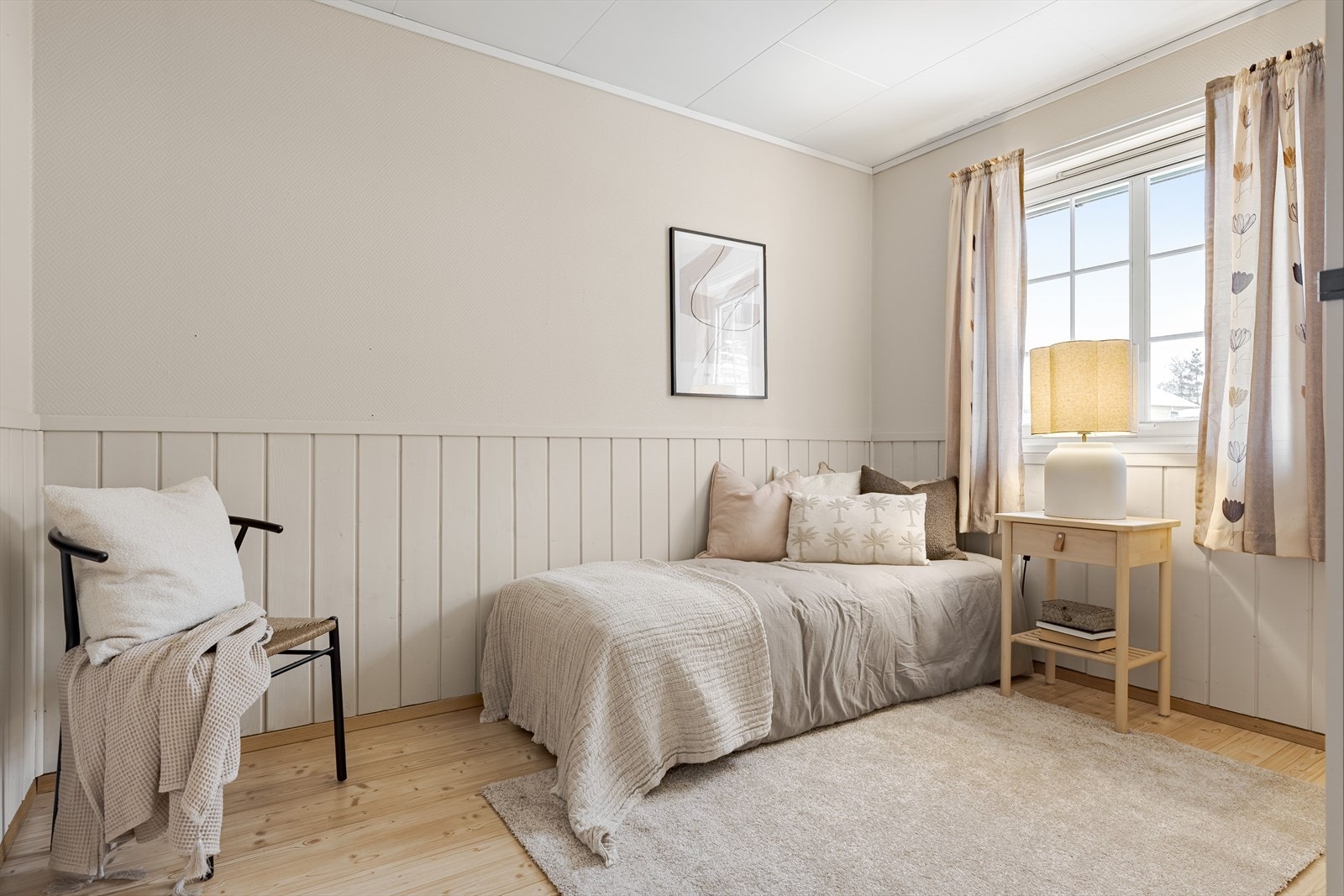 Dette soverommet er på 9 kvm. Galleribilde