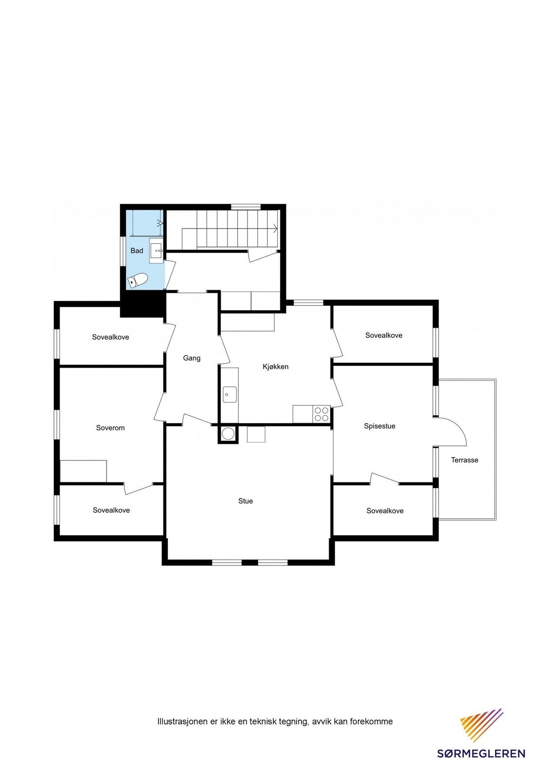 Plantegning 2. etasje. Galleribilde