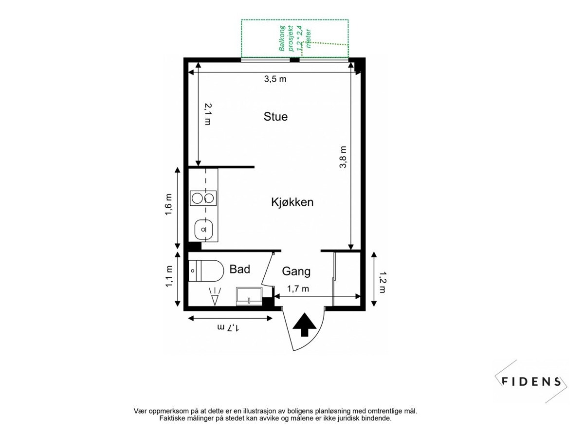 Plantegning for enkel orientering Galleribilde