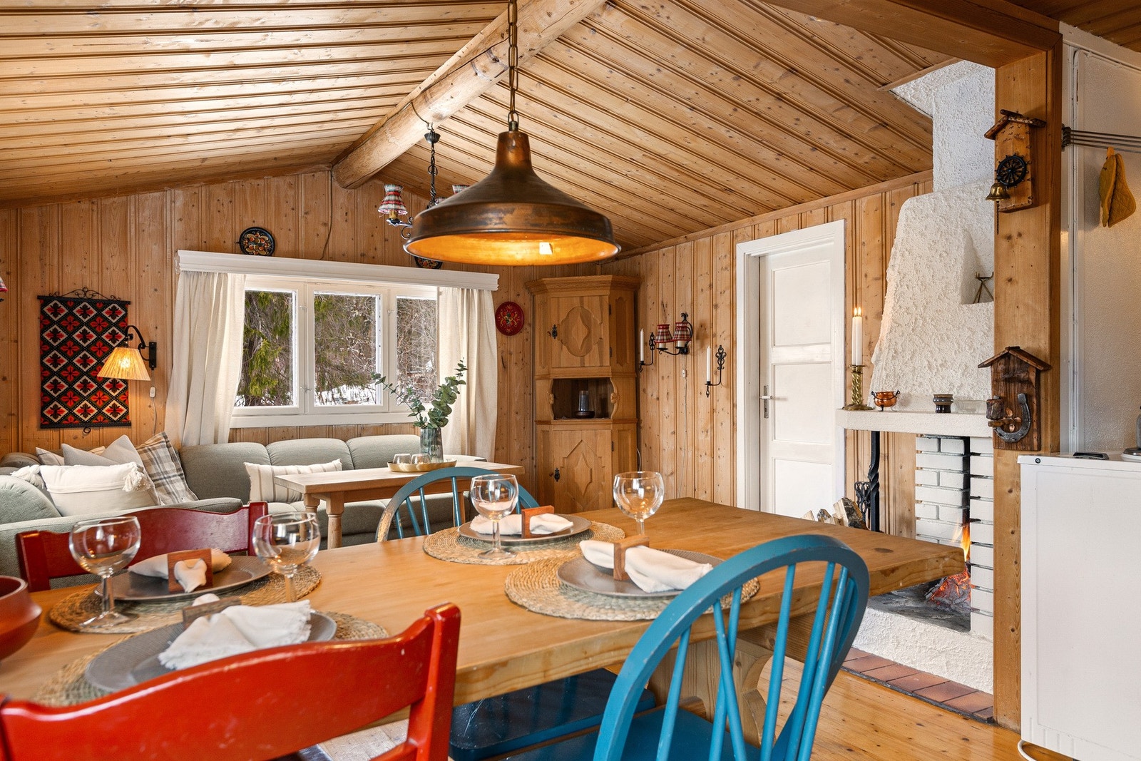 Her kan man samle venner og familie for å nyte måltider. Galleribilde