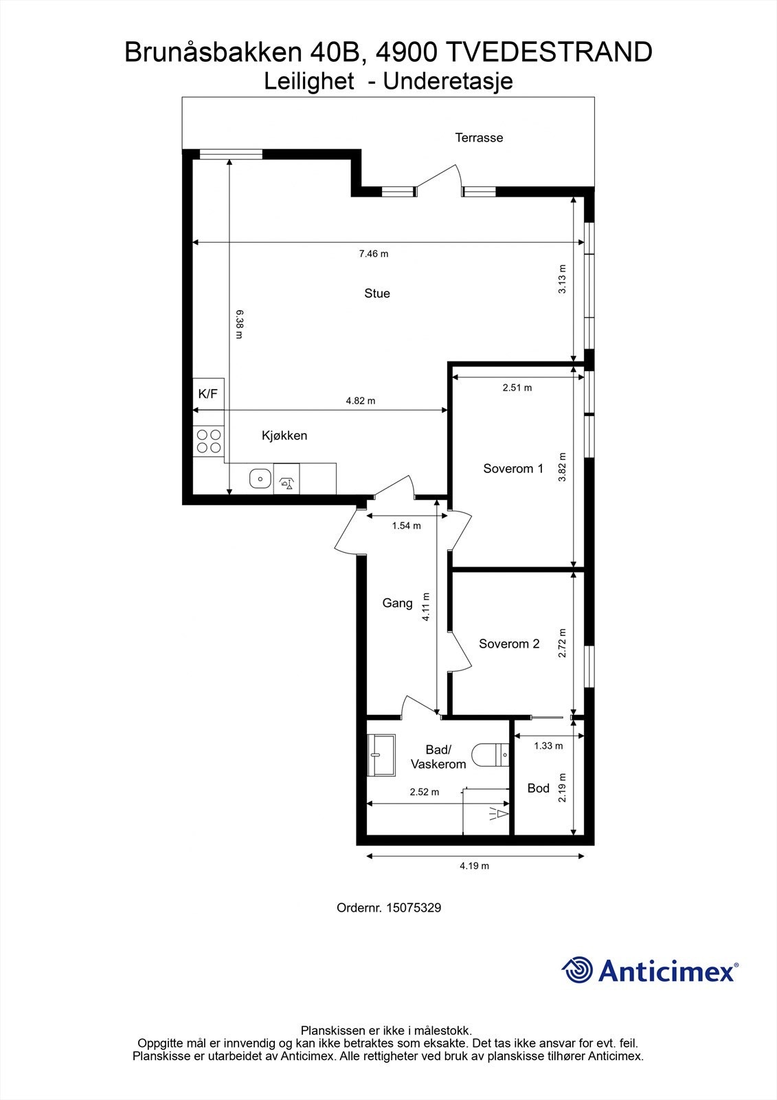 Plantegning Galleribilde