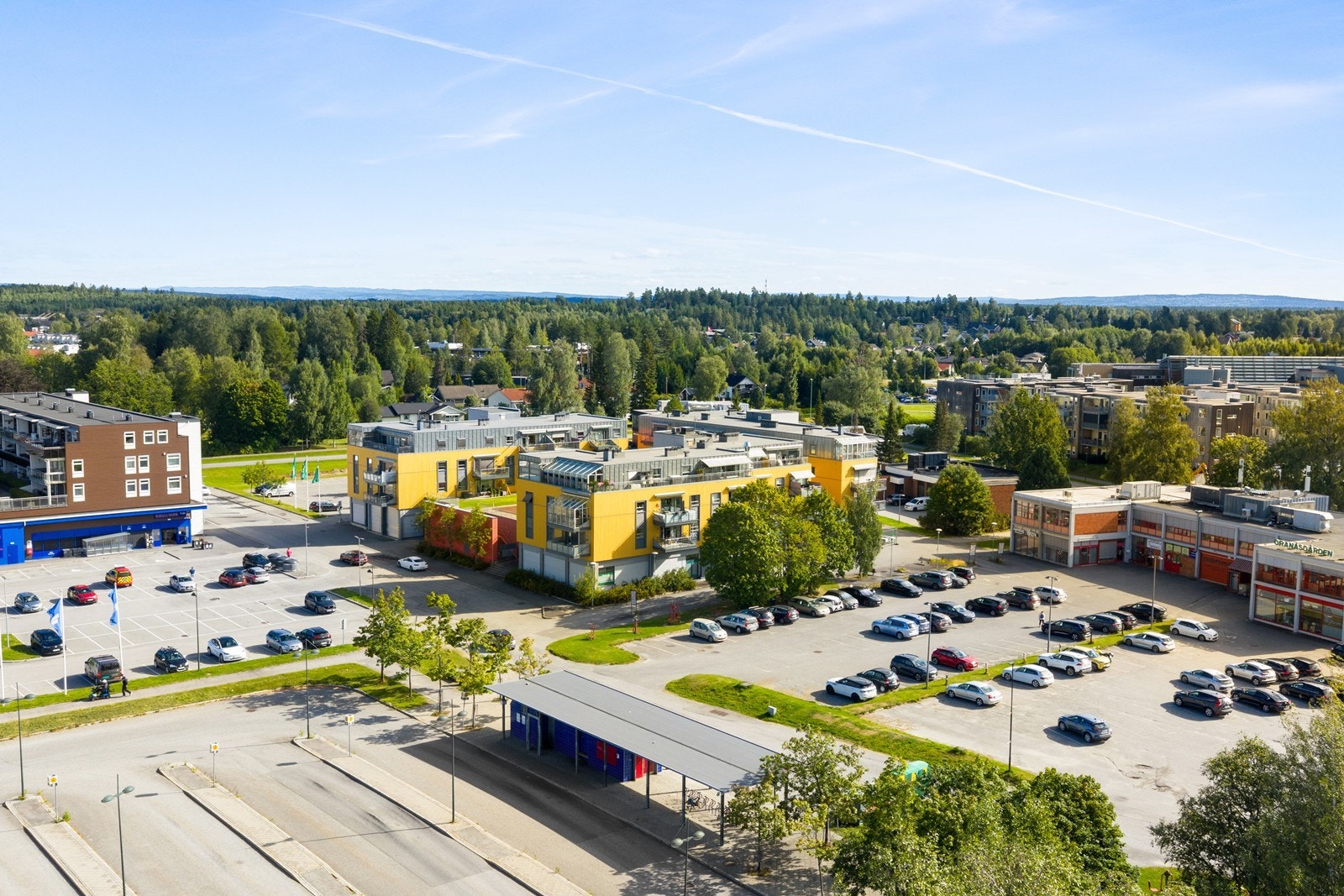 Dronefoto - sommer. Galleribilde