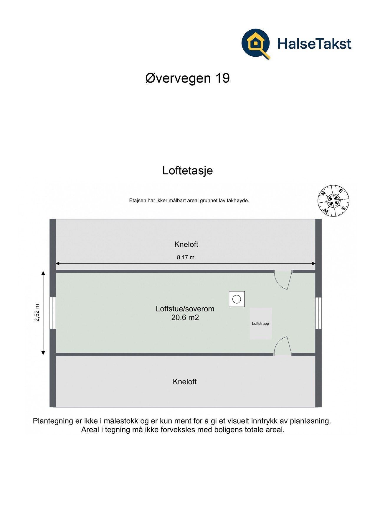 Plantegning loftetasje. Galleribilde