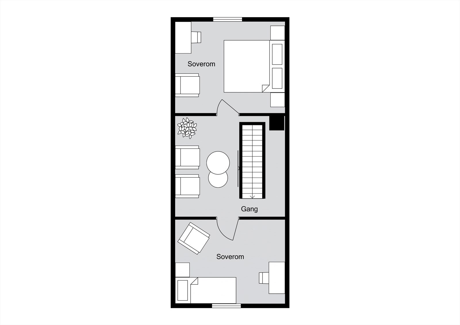 Planløsning loftetasjen Galleribilde