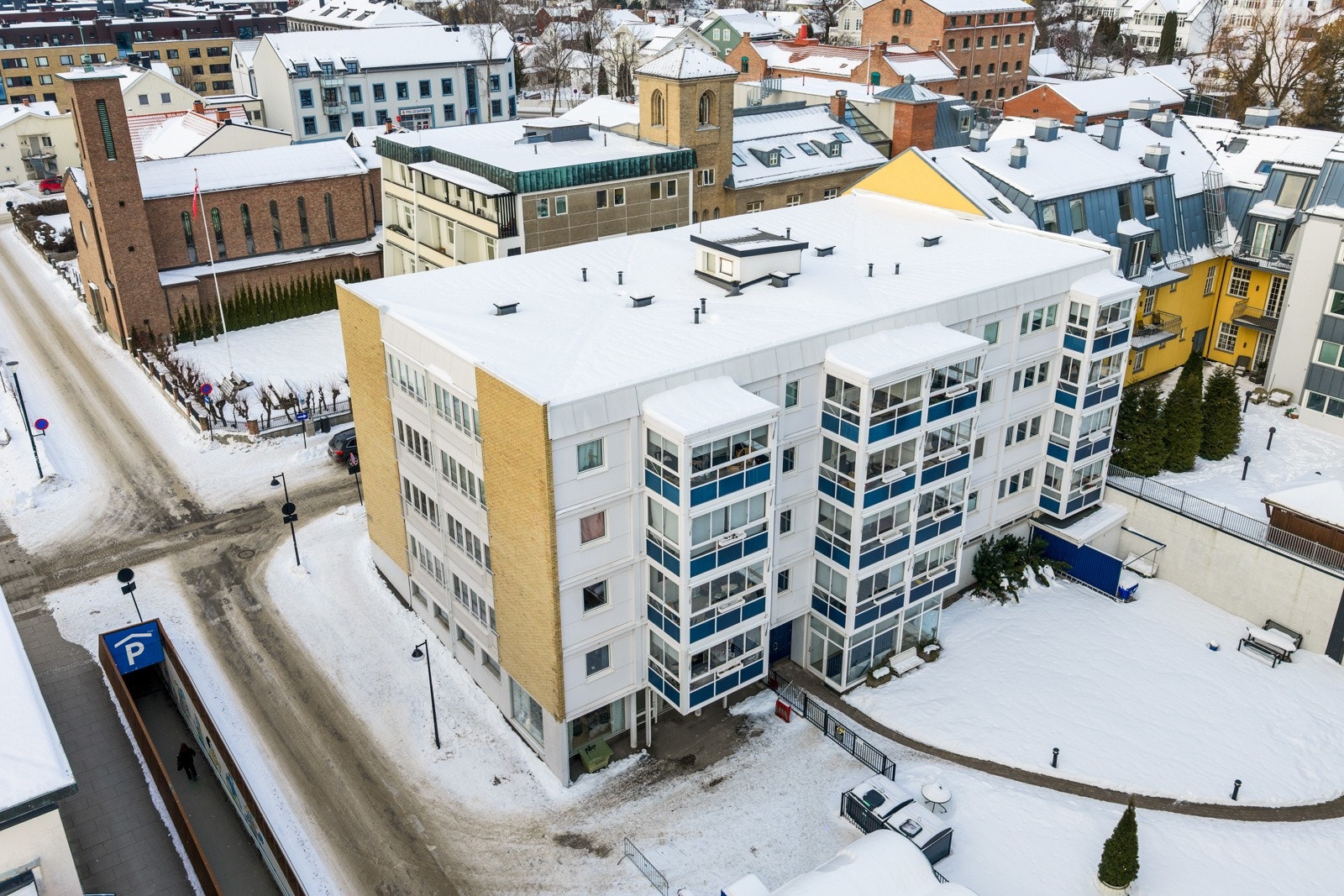 Dronefoto Galleribilde