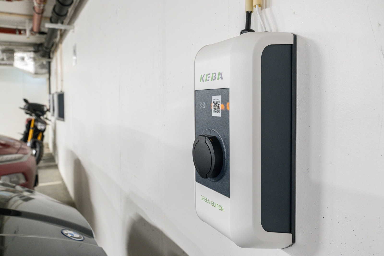 Det er nylig etablert ladestasjon. Galleribilde