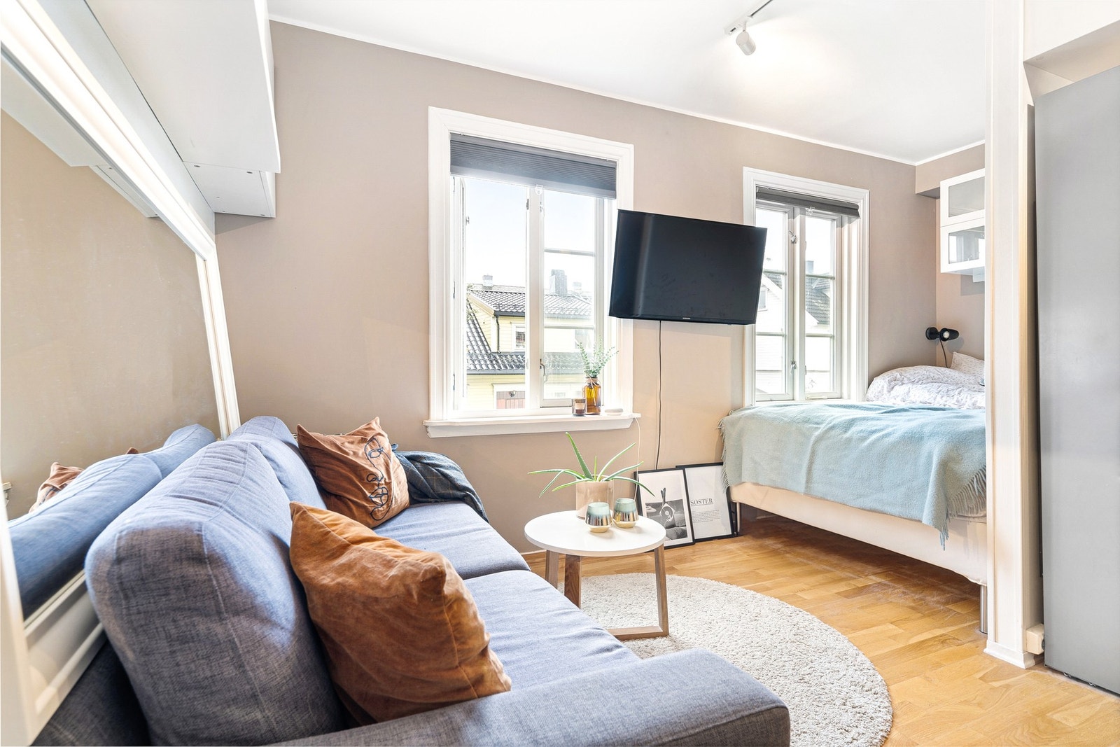 Leiligheten er på 28 kvm BRA. Galleribilde