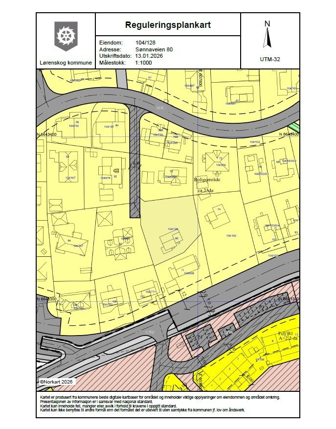 Reguleringskart Galleribilde