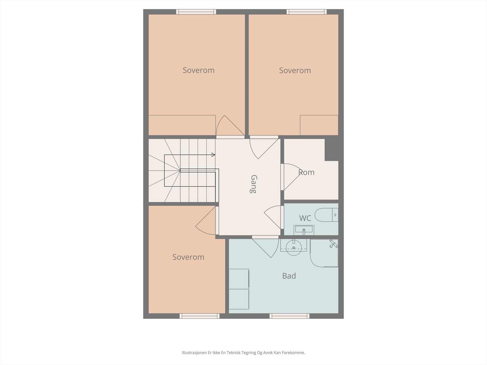 Plantegning 2.etasje. Galleribilde
