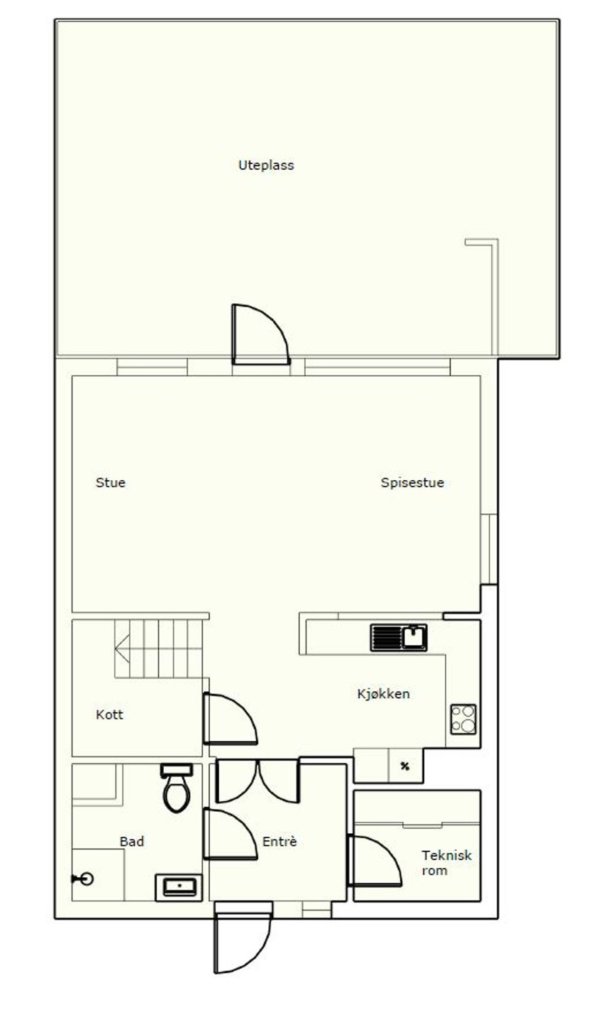 Plantegning - 1. etasje Galleribilde