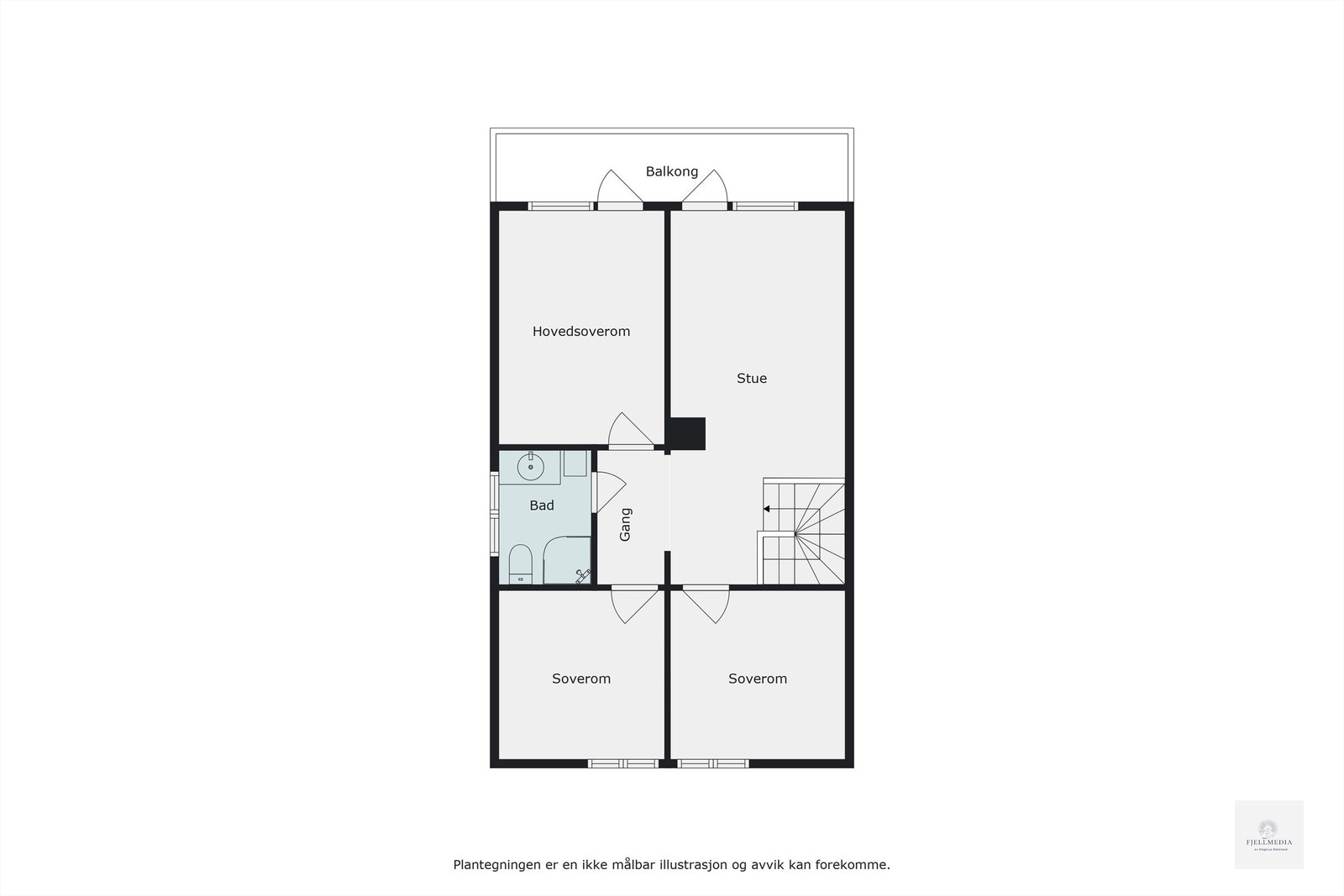 Plantegning 2.etg Galleribilde