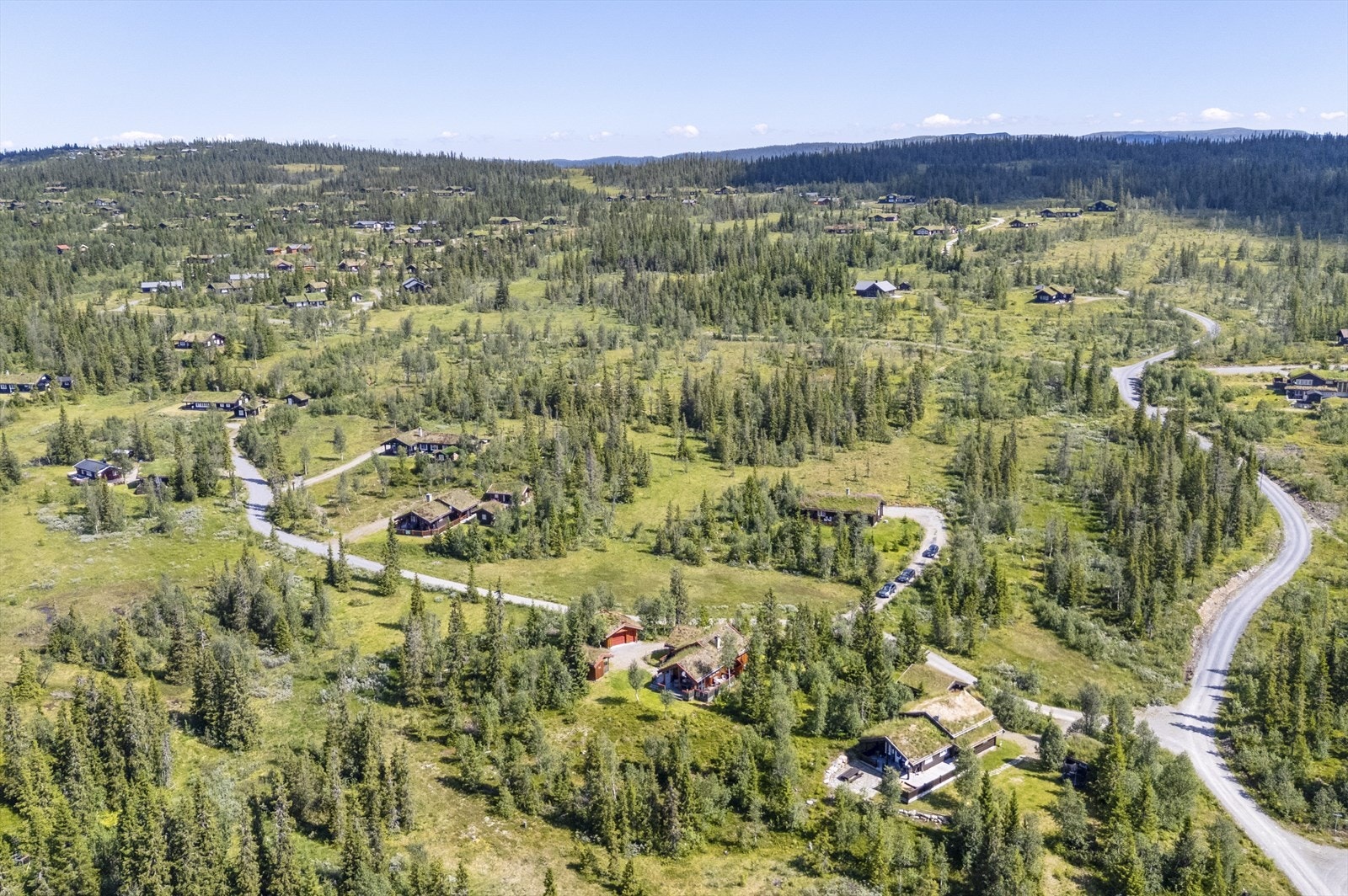 Det er fritidsboliger i området rundt. Galleribilde