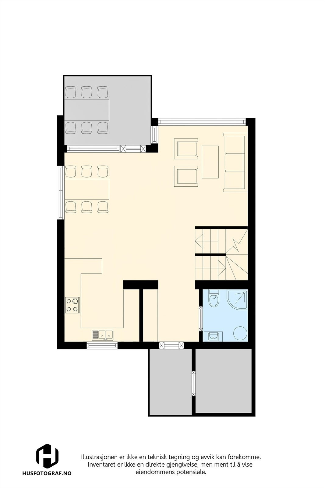 Plantegning 1.etasje. Galleribilde