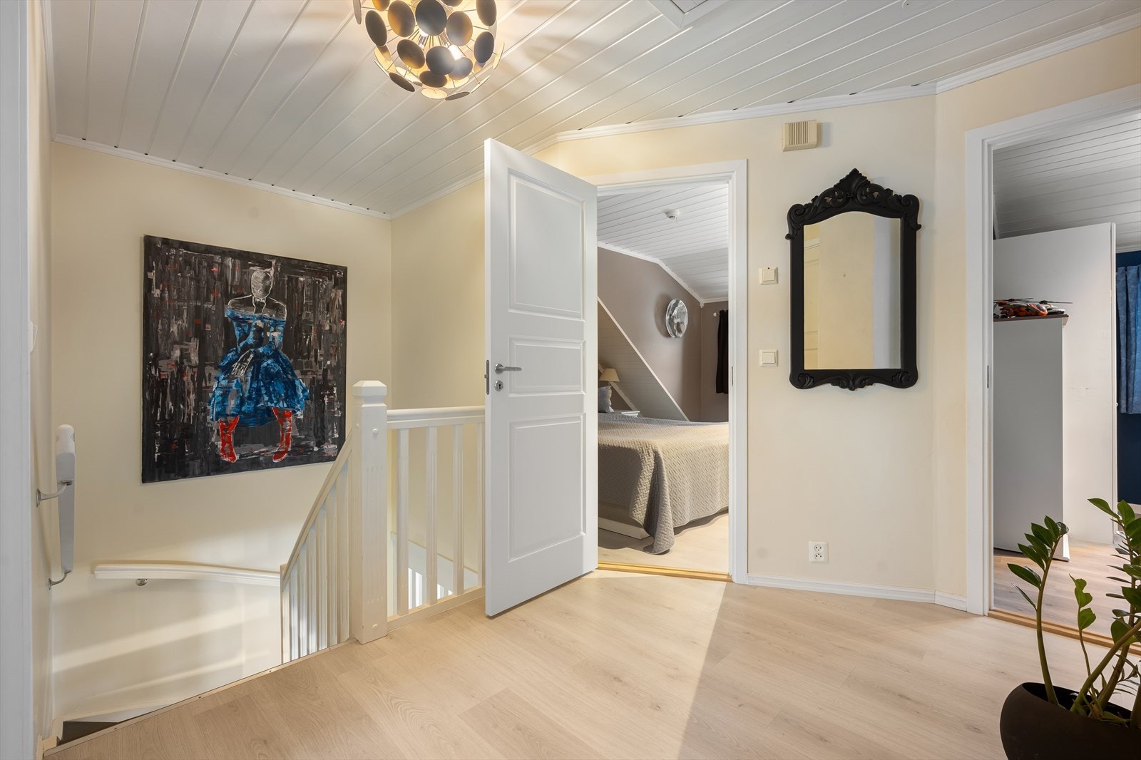 Velkommen opp til 2. etg! Her finner du 4 gode soverom og ett romslig bad. Galleribilde