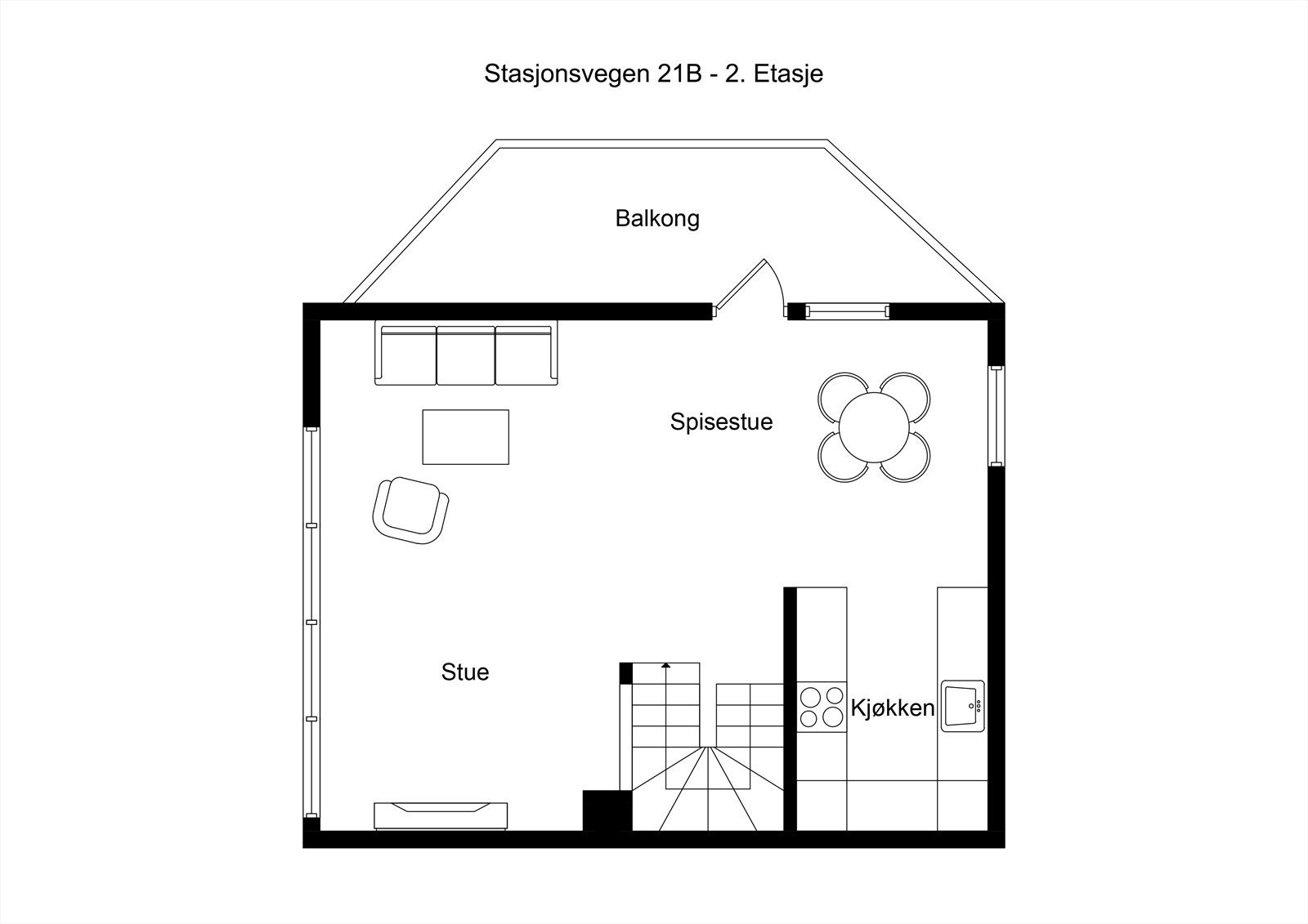 Plantegning 2. et. Galleribilde