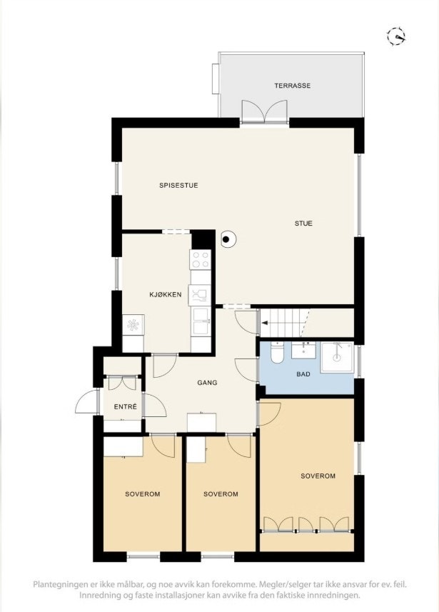 Plantegning 1.etasje Galleribilde