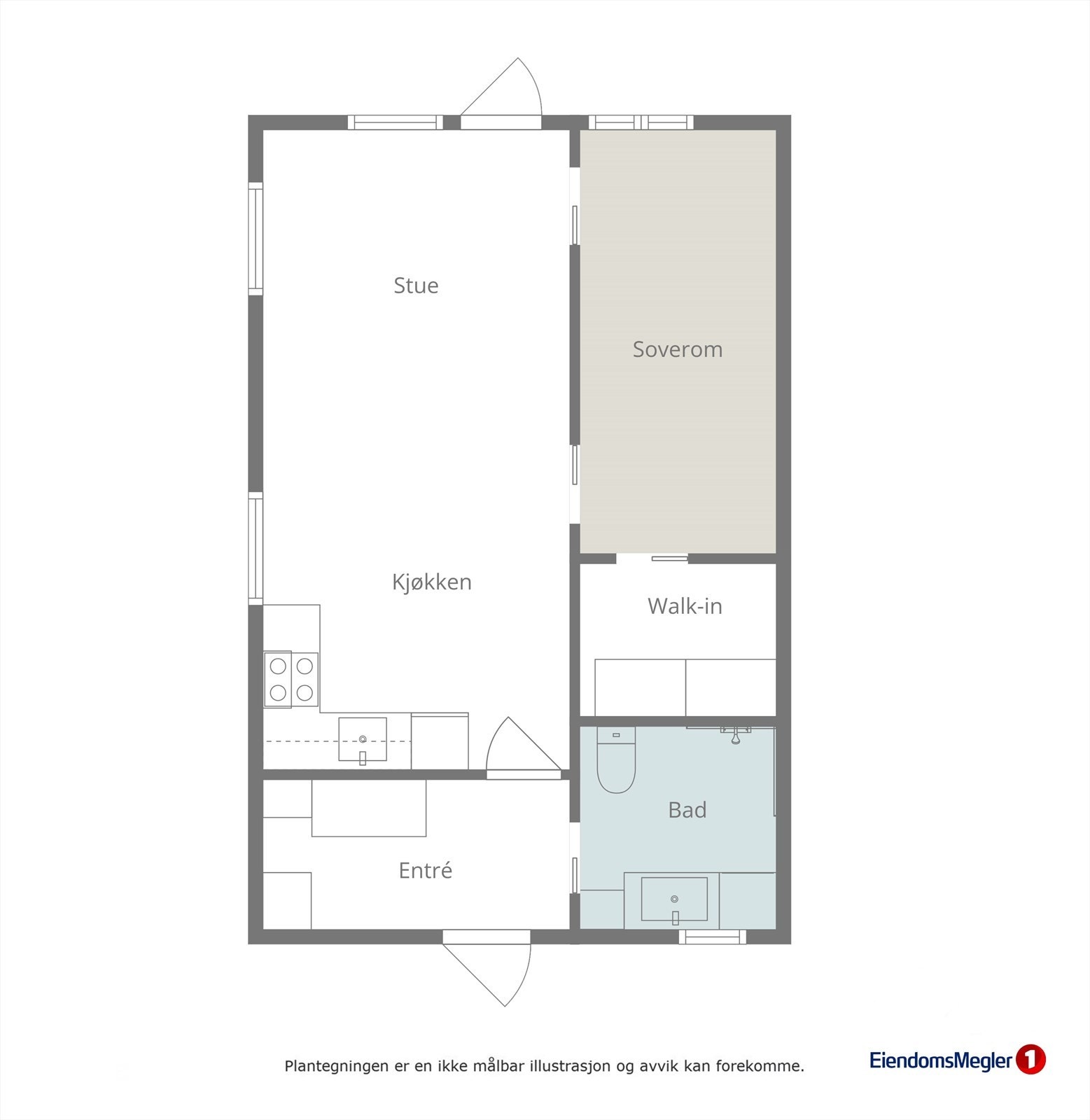 Planskisse Galleribilde