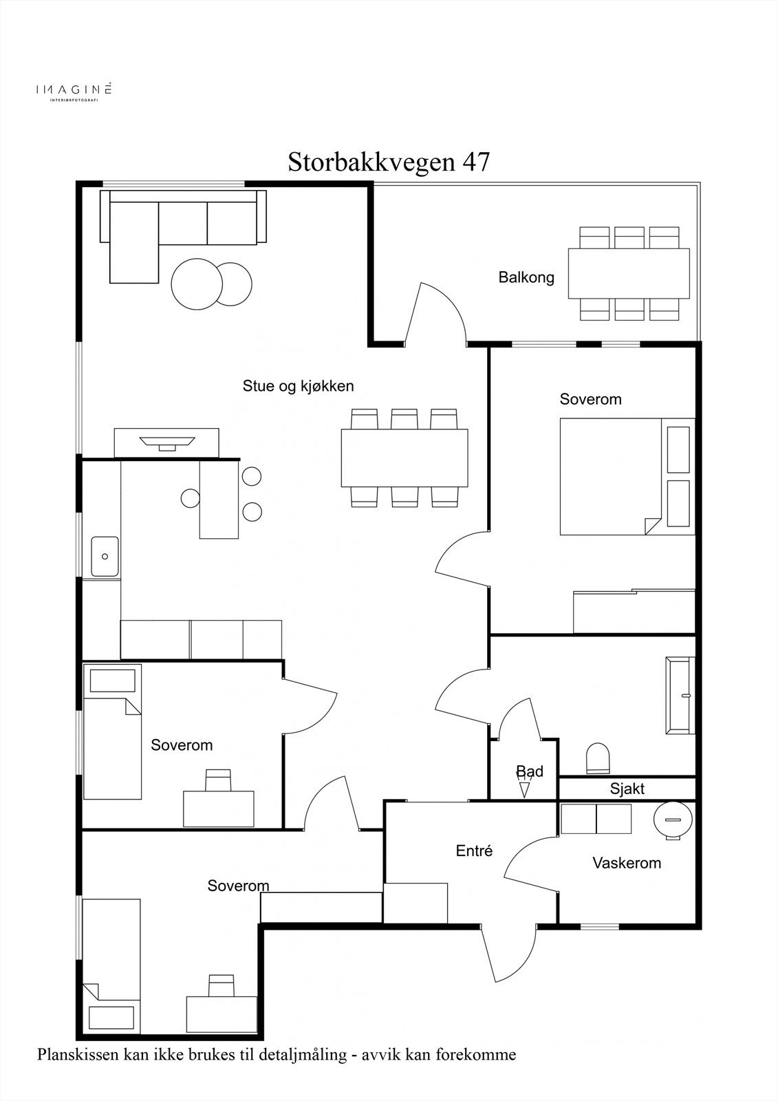 Storbakkvegen 47 - Plantegning 2D Galleribilde