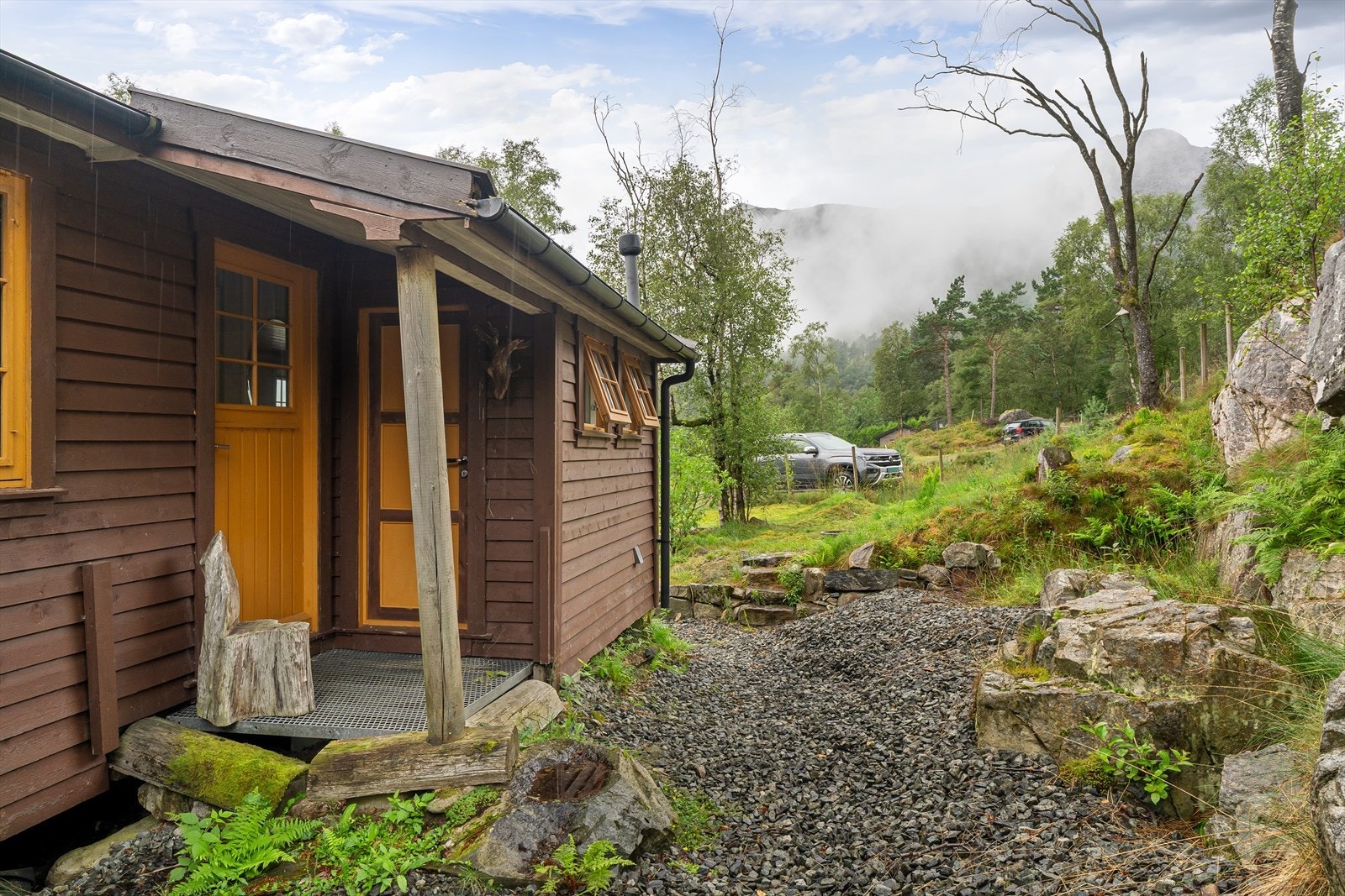 Overbygget inngangsparti Galleribilde