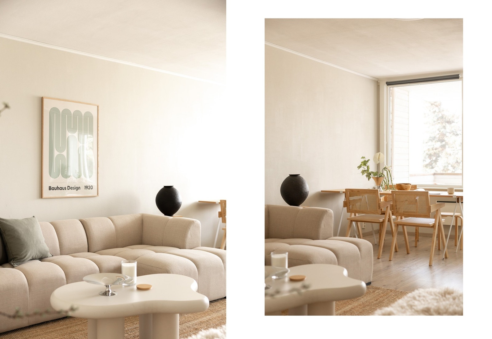 Overflatene er malt i en moderne og behagelig fargetone, på gulvet er det lagt slitesterk laminat. Galleribilde