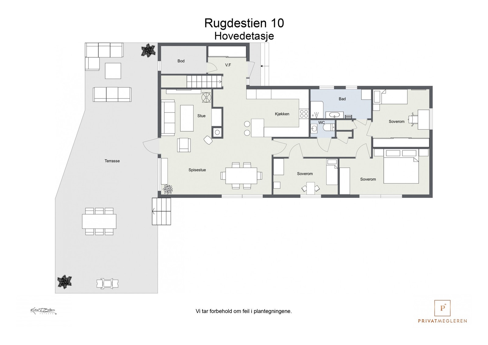 Plantegning 1. etasje Galleribilde