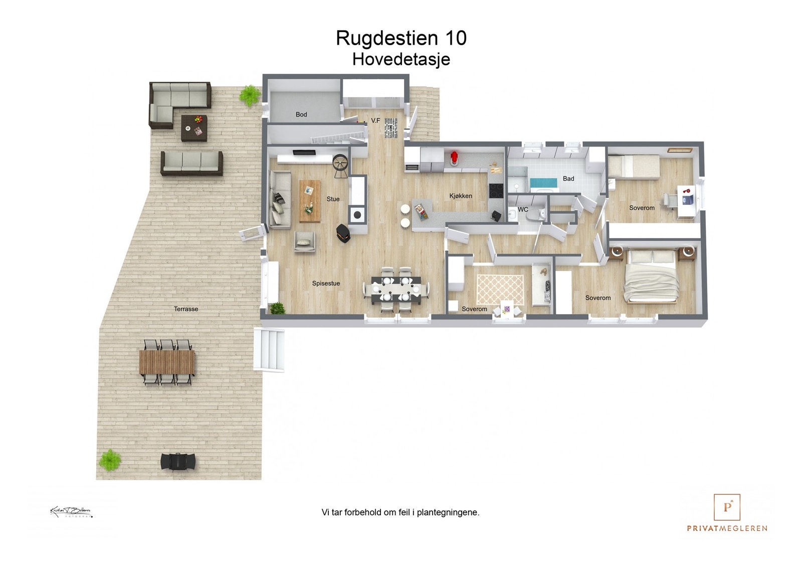 Plantegning 1. etasje Galleribilde