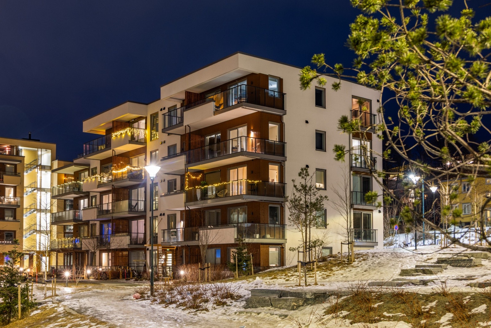 Moderne boligbebyggelse i attraktive omgivelser på Øvre Nyhavna. Galleribilde