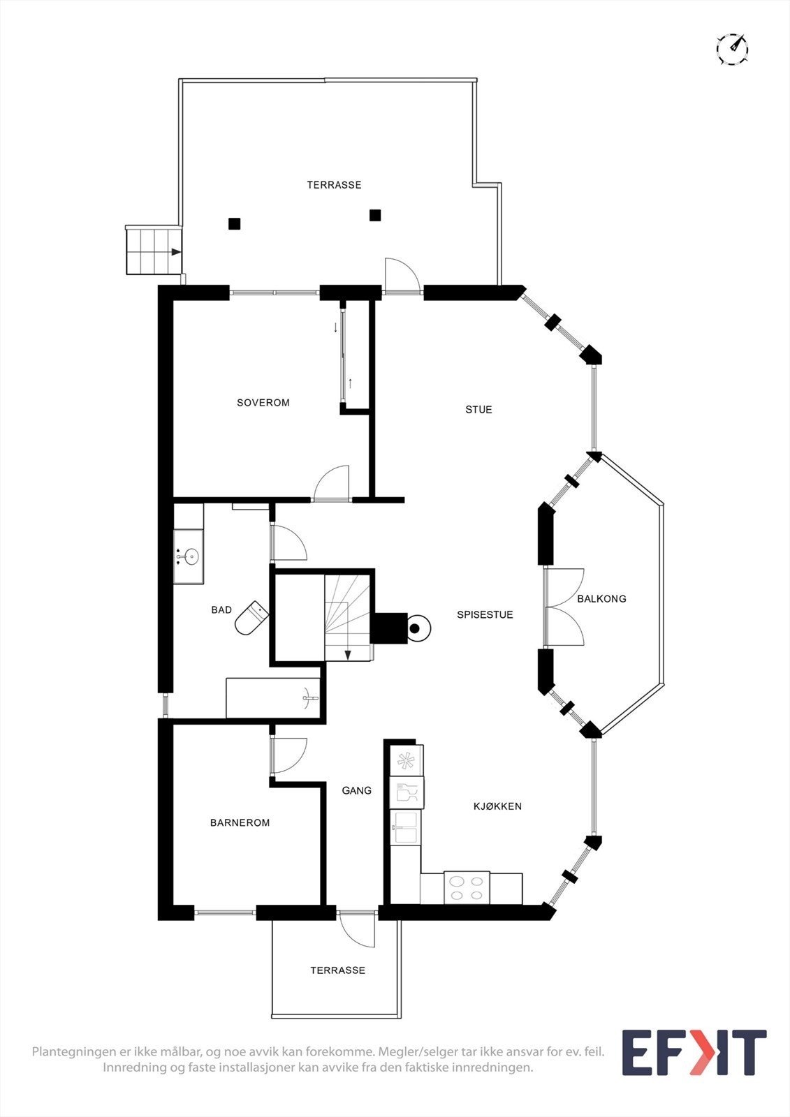 Plantegninger hovedetasje Galleribilde