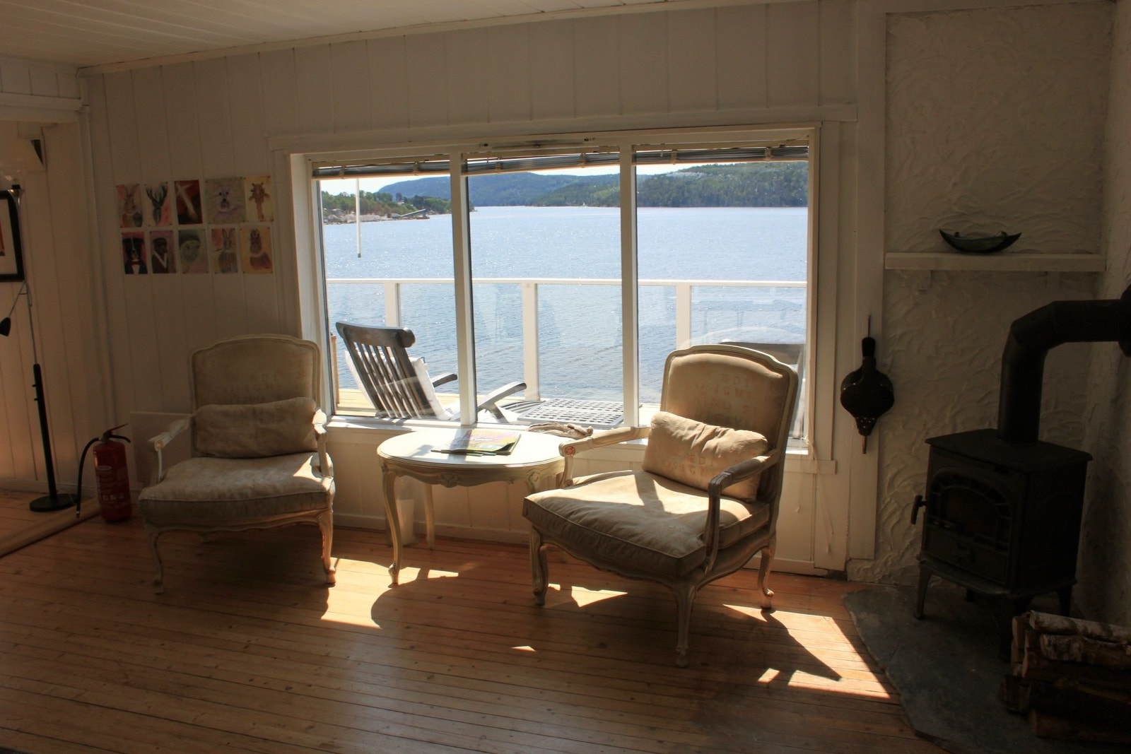 Stue med utsikt Galleribilde