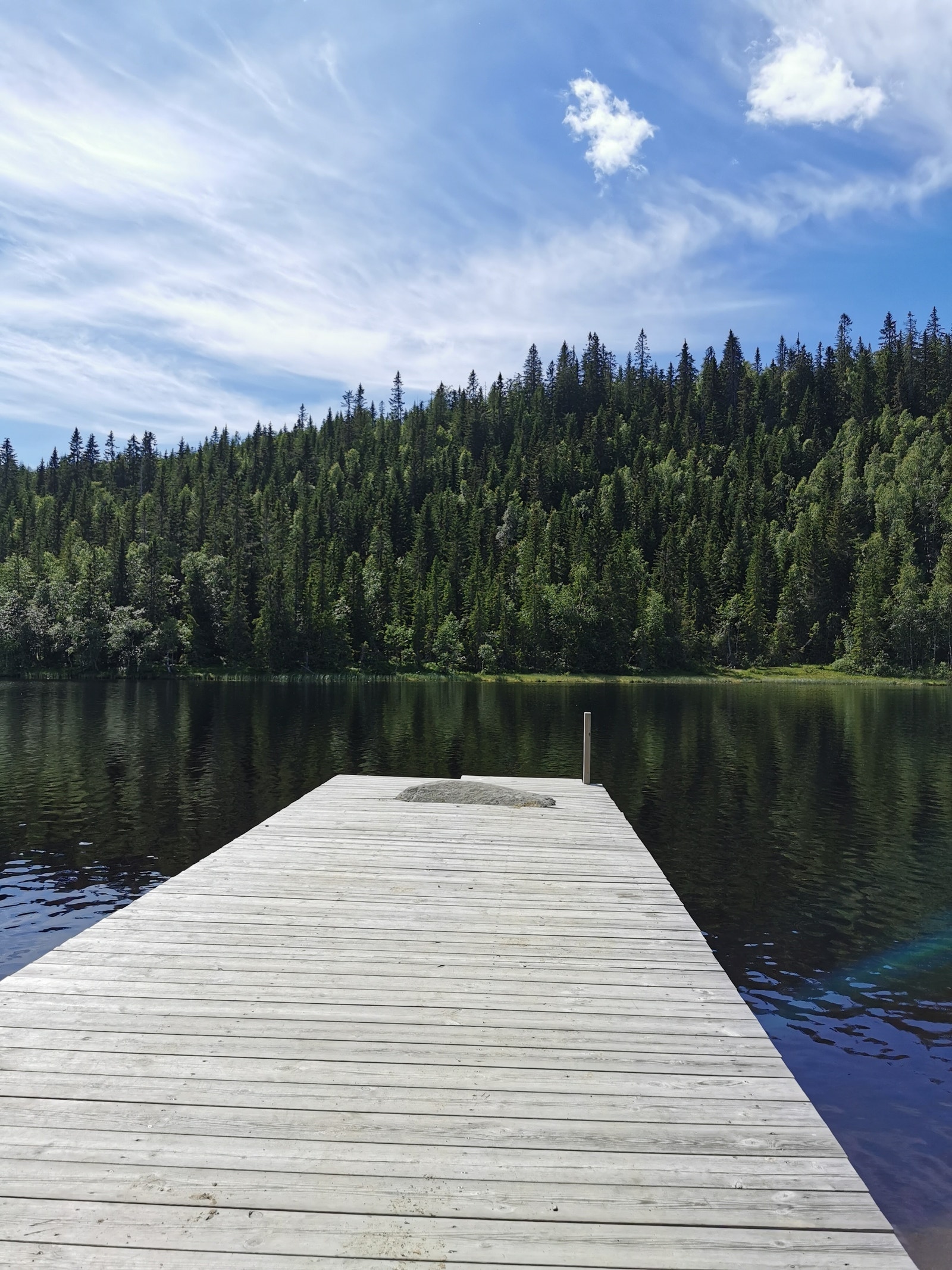 Brygge til bading og fisking Galleribilde