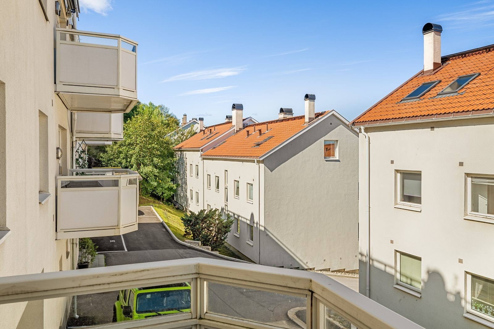 Utsikt fra balkongen Galleribilde