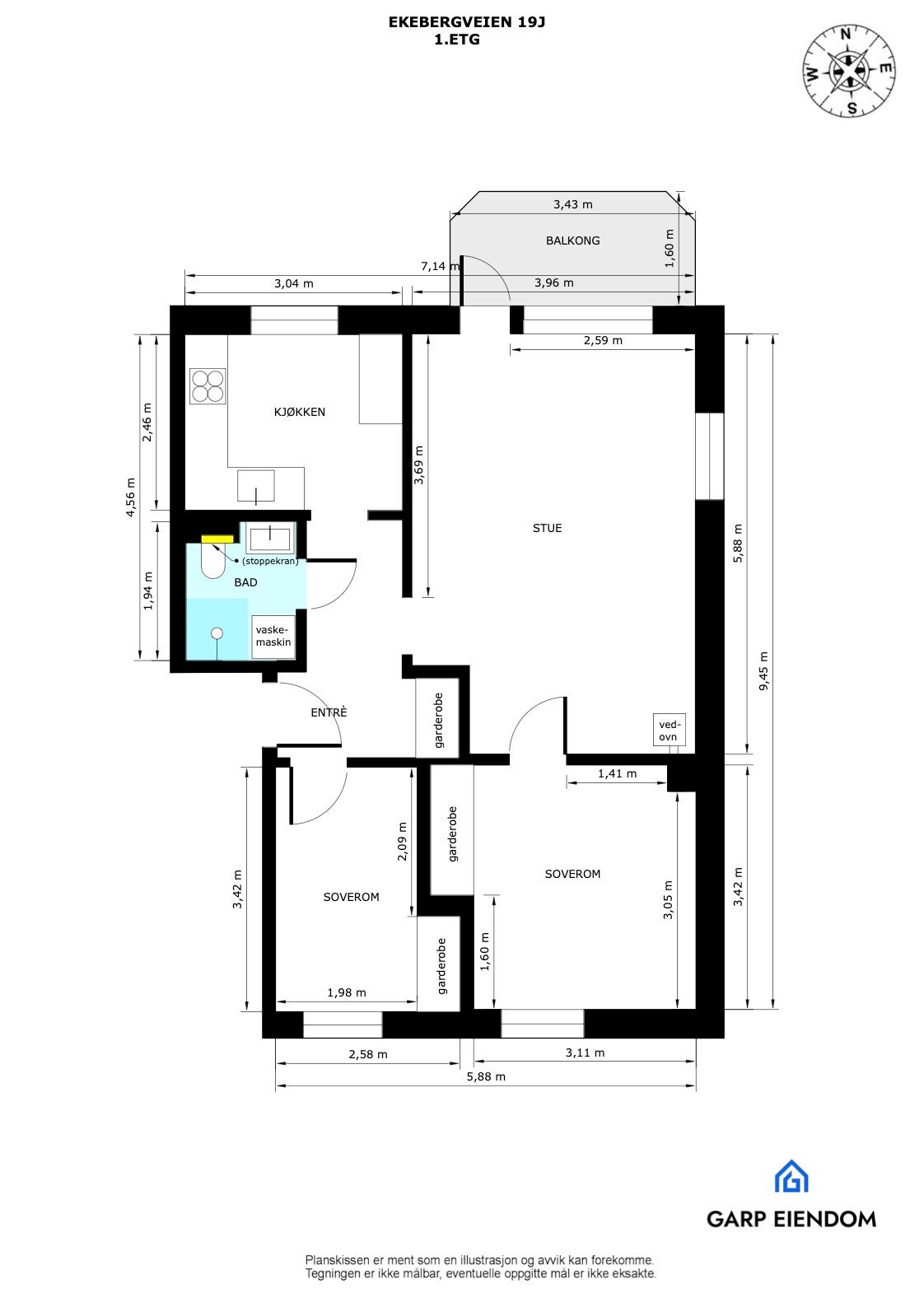 Plantegning Galleribilde