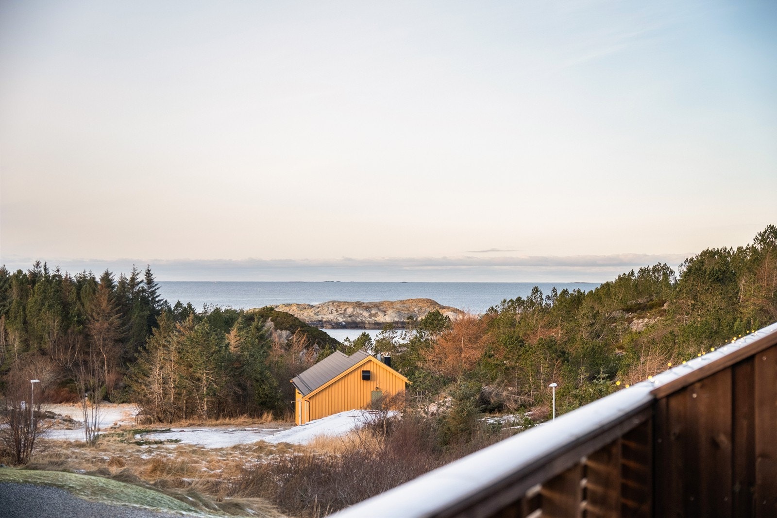 Utsikt fra verandaen mot storhavet i vest. Galleribilde