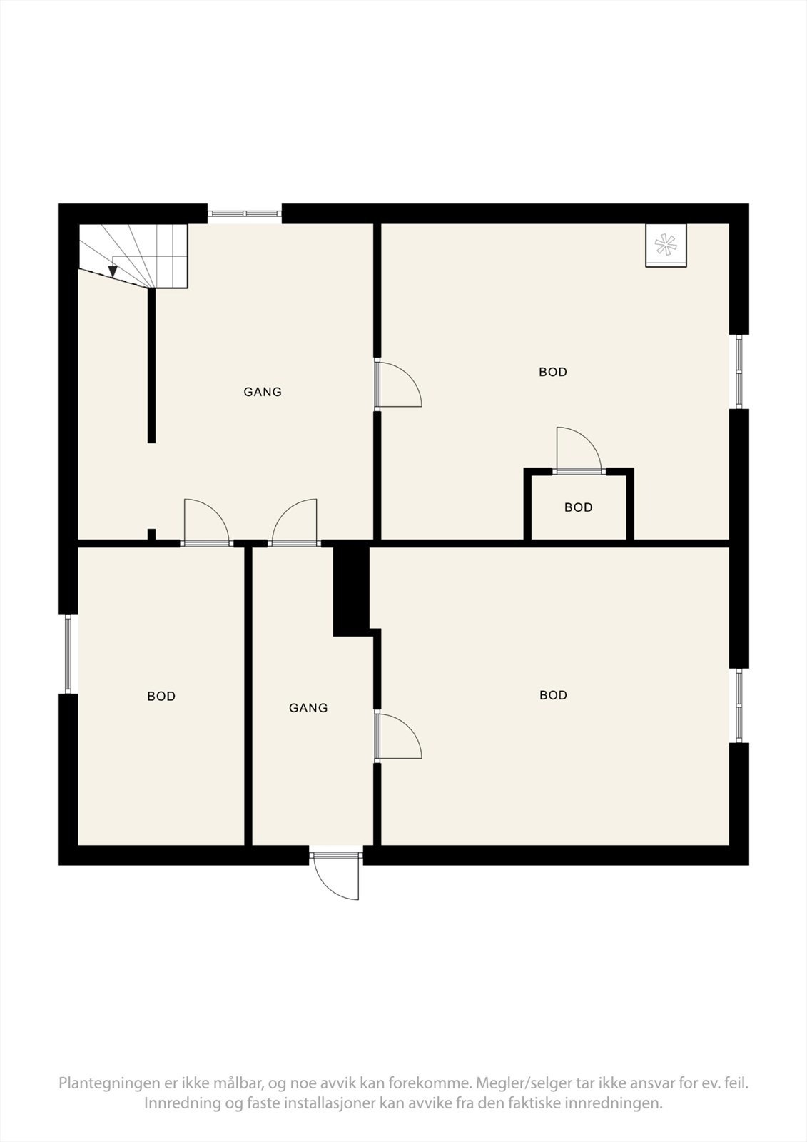 Plantegning kjeller Galleribilde