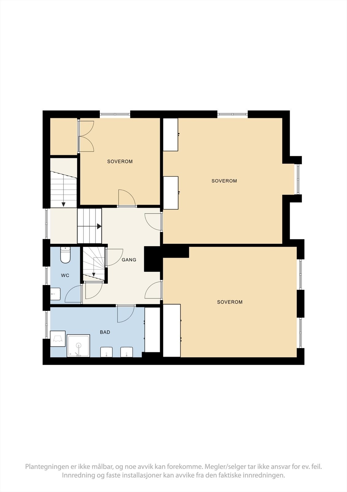 Plantegning 2. etasje Galleribilde