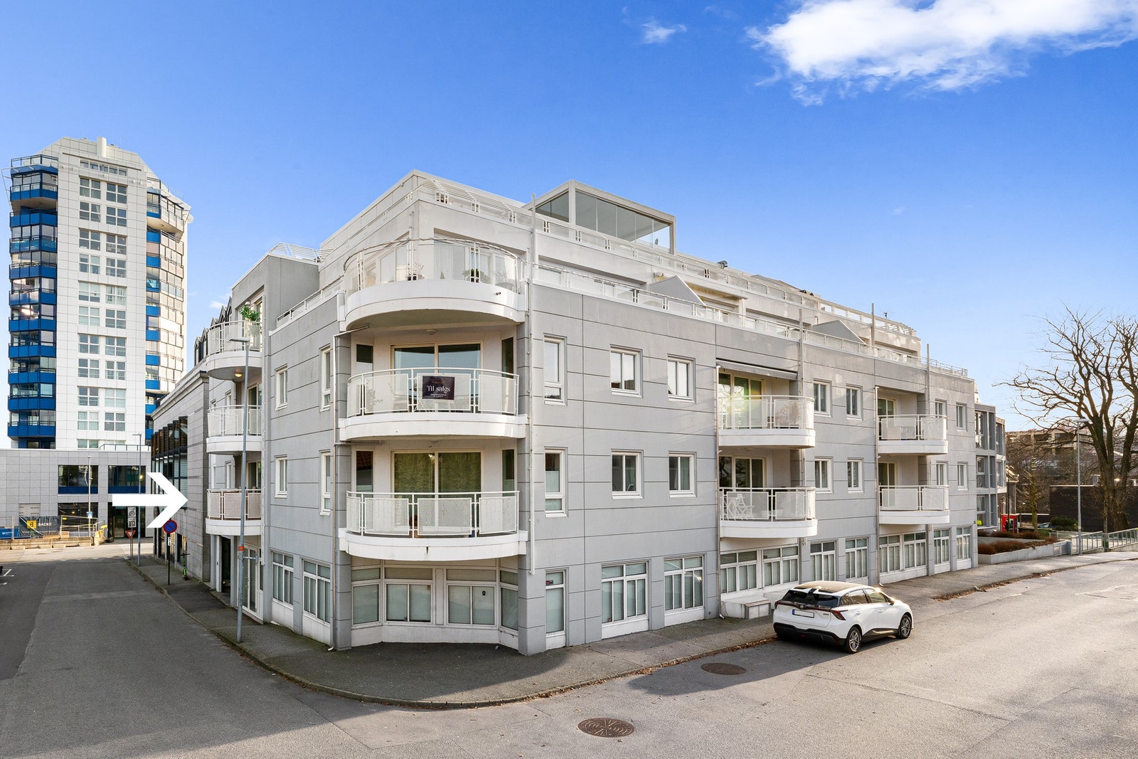 Her bor du altså i et knutepunkt for de viktigste møtestedene i byen. Galleribilde