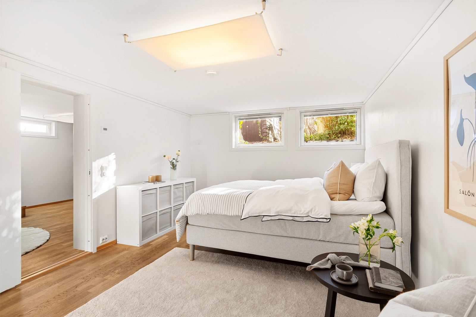 Soverom i underetasje - ikke søkt om godkjent for varig opphold. Galleribilde