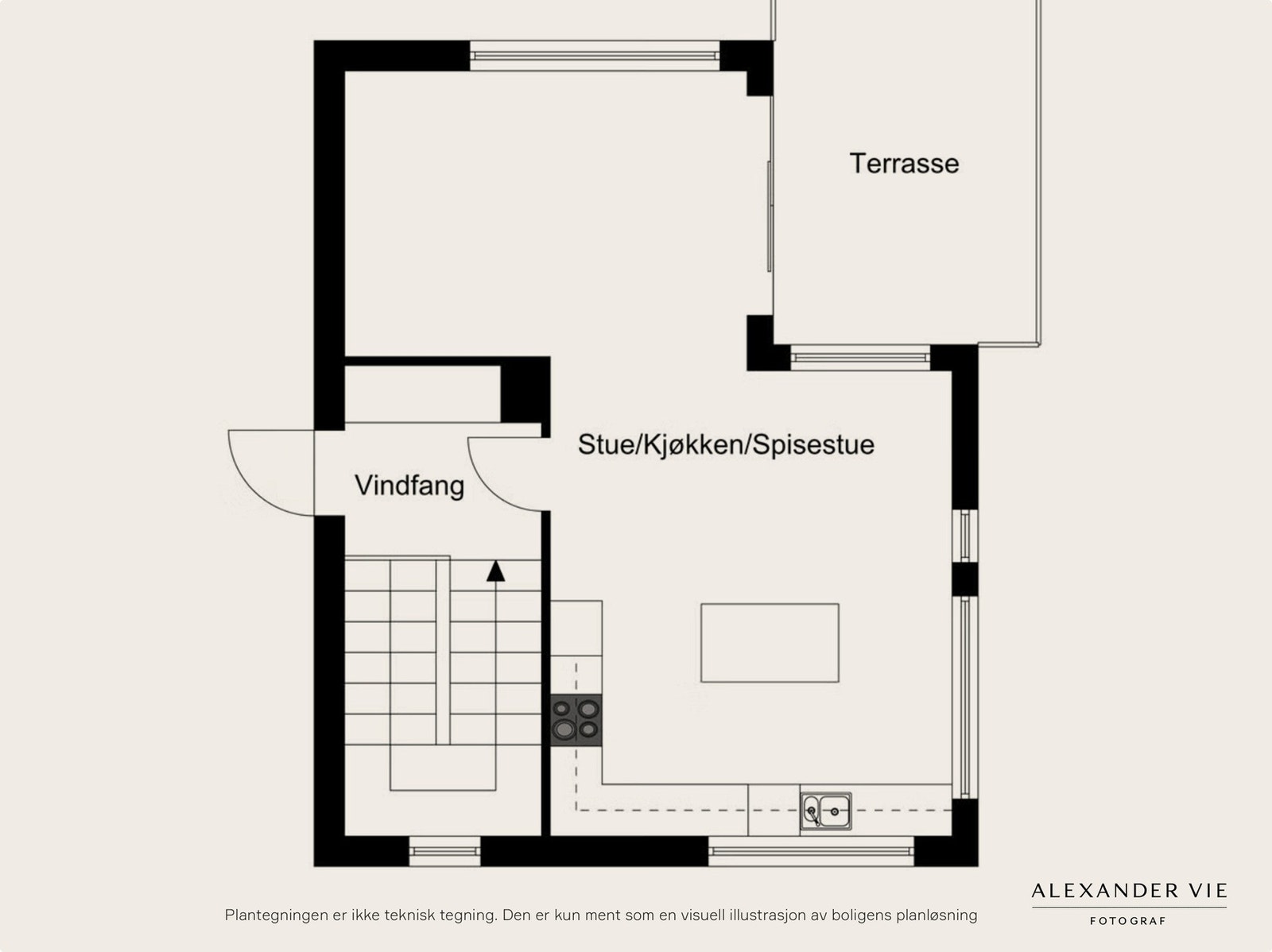 Plantegning 1.etasje. Galleribilde