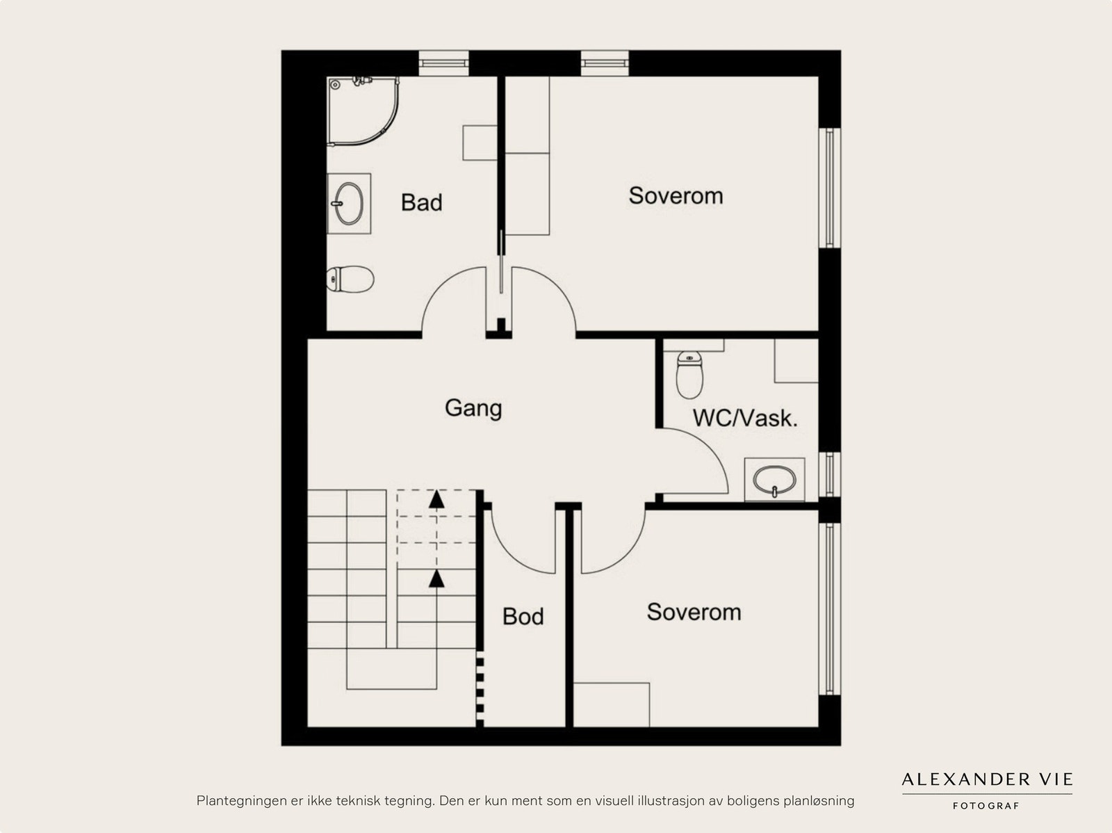 Plantegning underetasje. Galleribilde