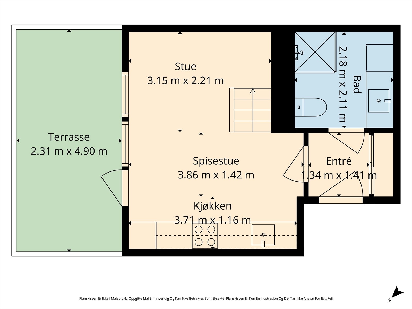 Plantegning 1.etasje. Galleribilde