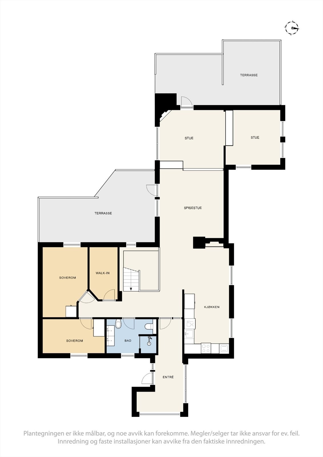 La oss se nærmere på planløsningen før du går videre. Galleribilde