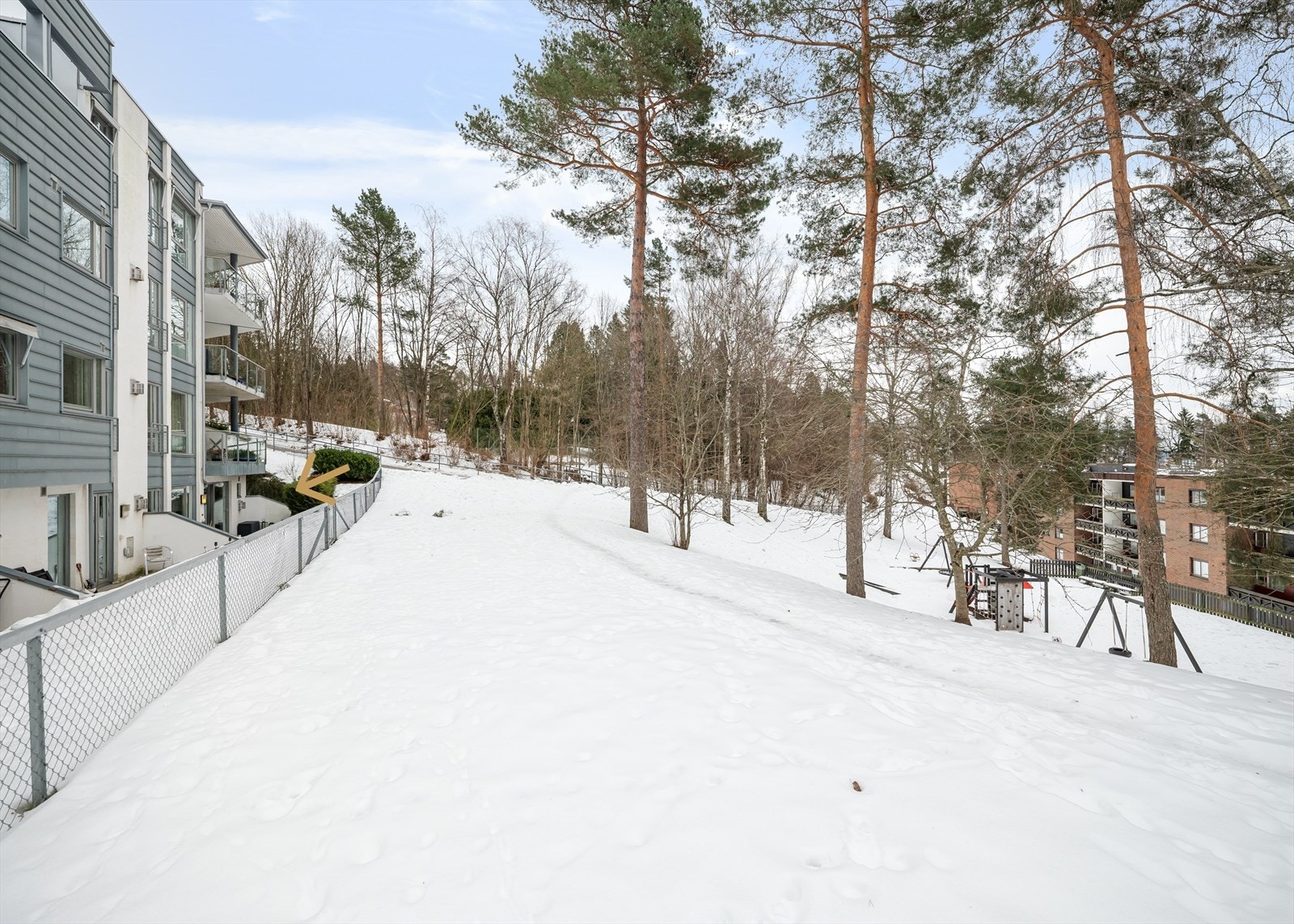 Sydvendt, lun og skjermet beliggenhet mot grøntområder Galleribilde