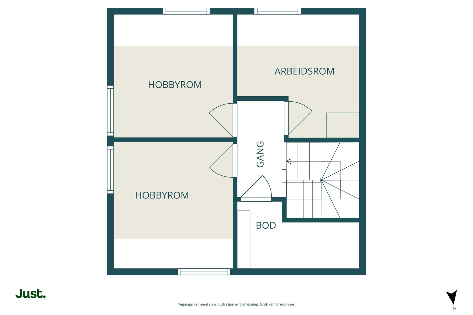 Loftsetasje. Galleribilde