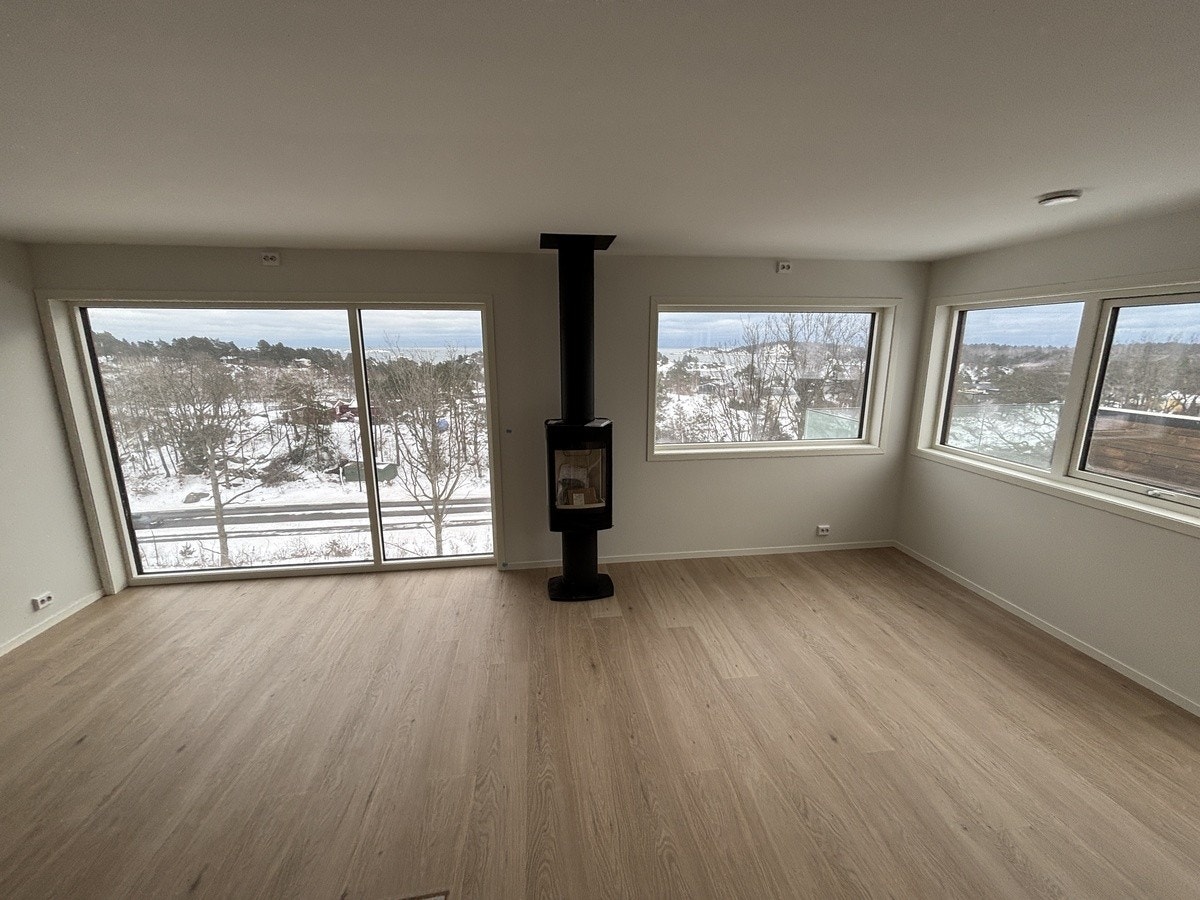 Stuen med vedfyrt peis Galleribilde