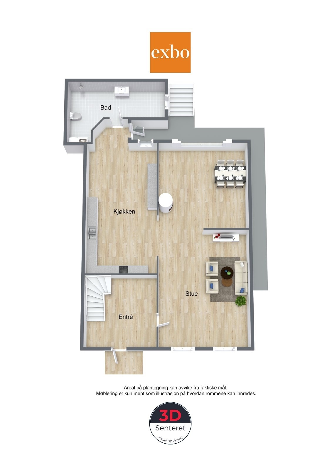 Plantegning første etasje Galleribilde