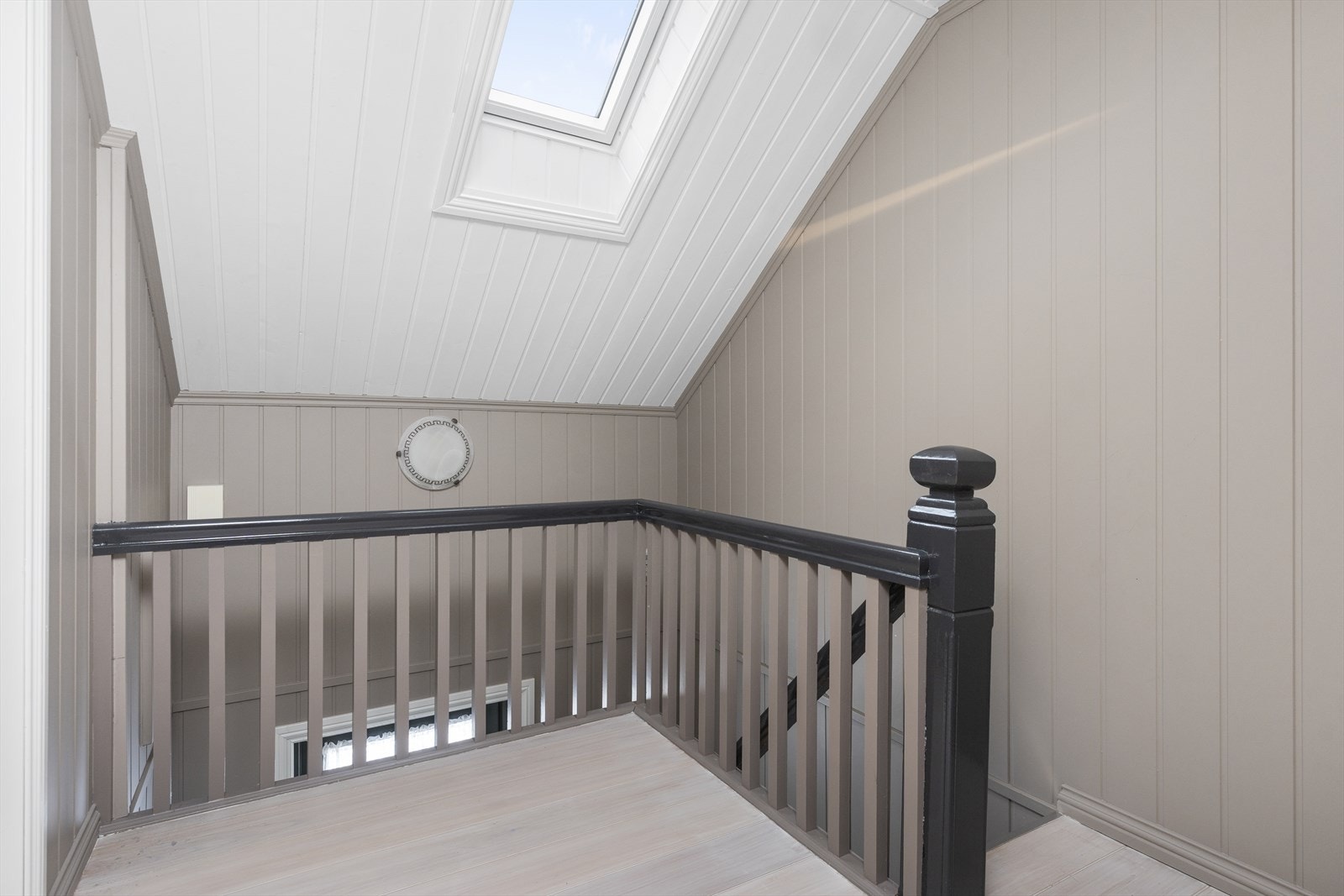 Trappegang med et kott like bak Galleribilde