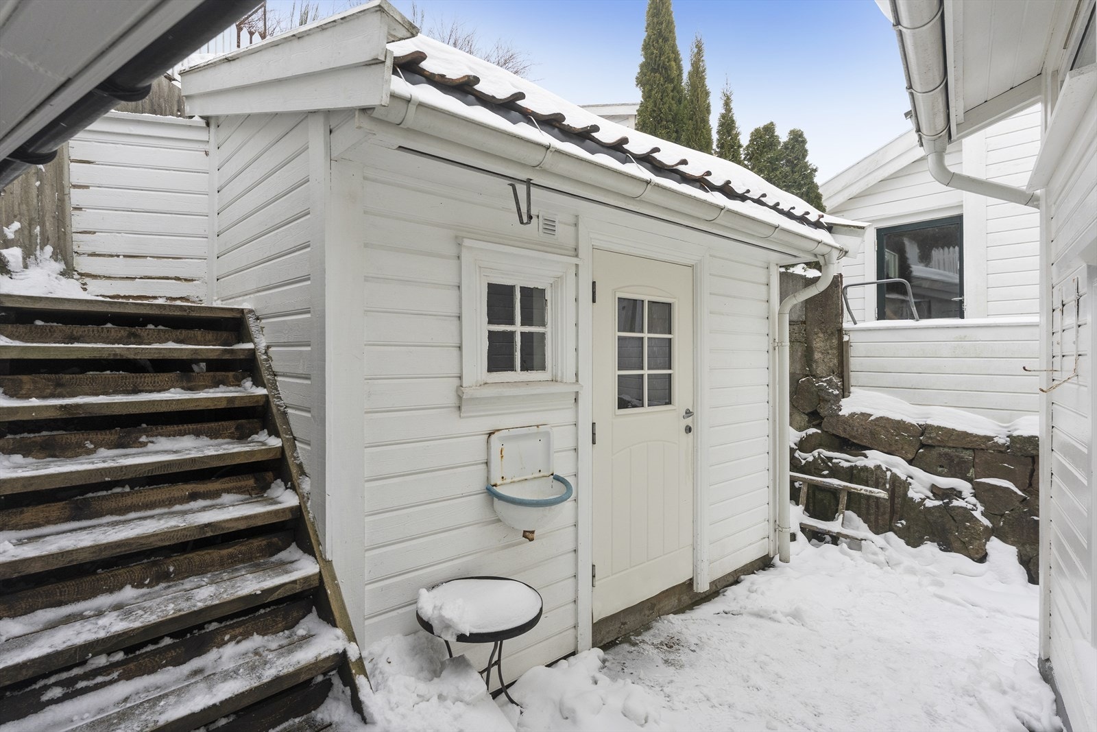 Trapp opp til uteplassen Galleribilde