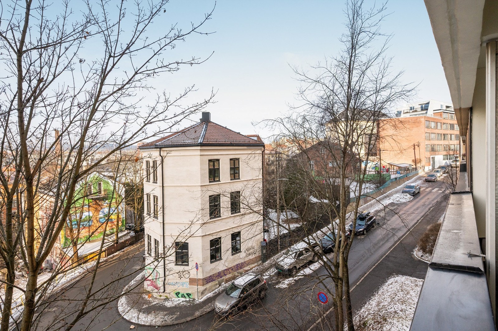 Utsyn fra balkongen. Galleribilde