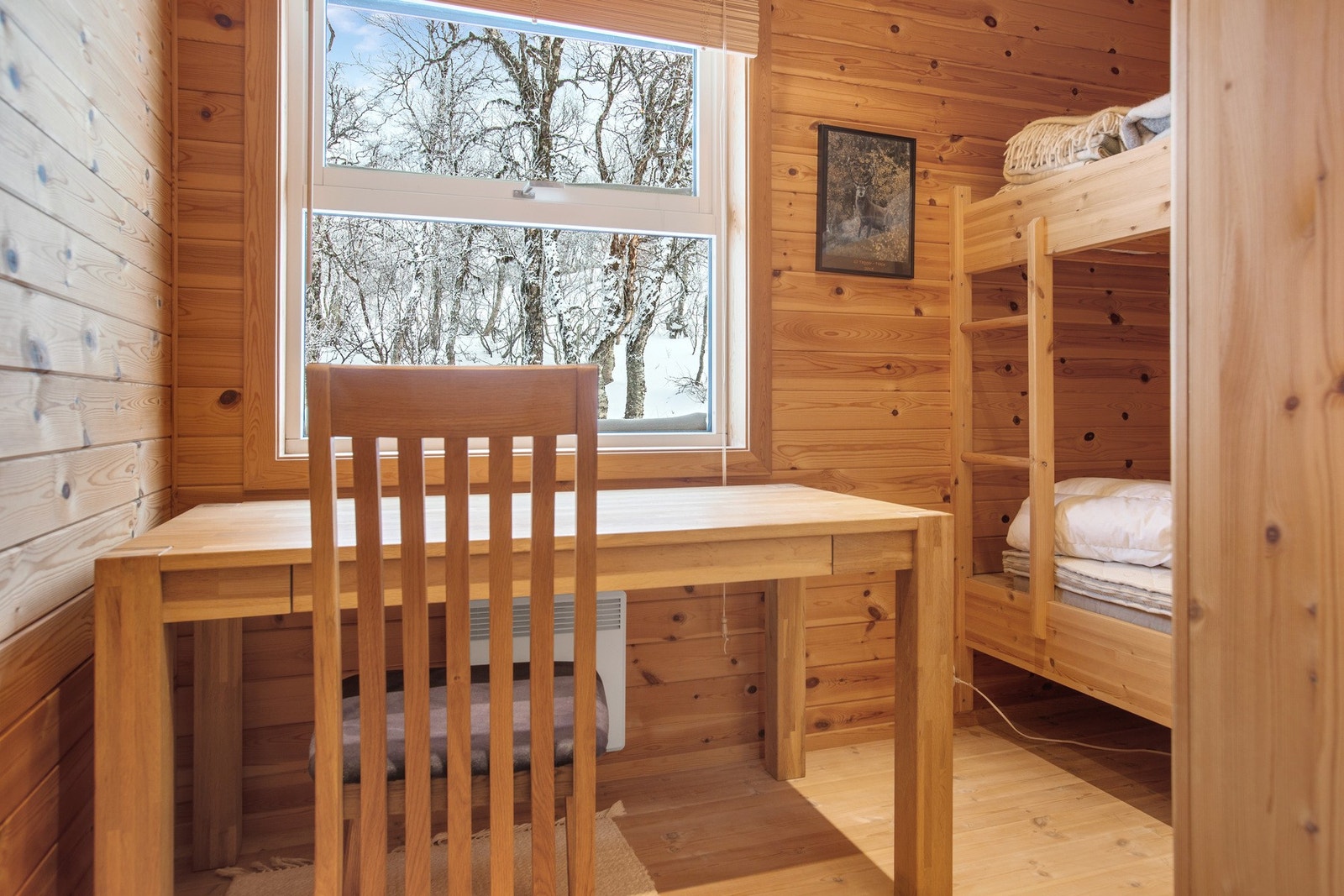 Disponibelt rom innredet med køyeseng. Tilfredsstiller ikke krav til rømming. Galleribilde