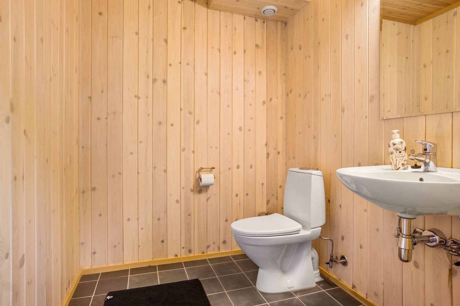 Toalettrom med wc og servant. Galleribilde